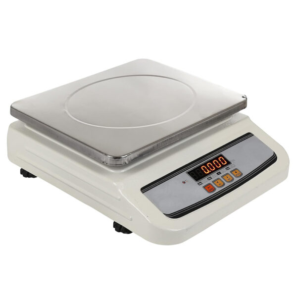 Metal Body Weight Scale | Weight Capacity 30kg x 1g Stainless Steel Digital Weighing Machine Scale with Front and Back Double Display for Kirana Shop, Kitchen and Commercial Purposes