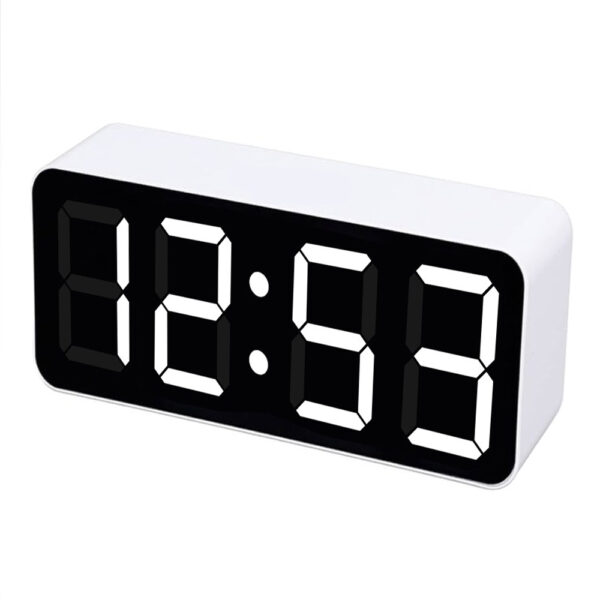 1 Inch Hour Minute Digital Table Clock - White Size (12 x 5.5cm) 5 x 2 Inch