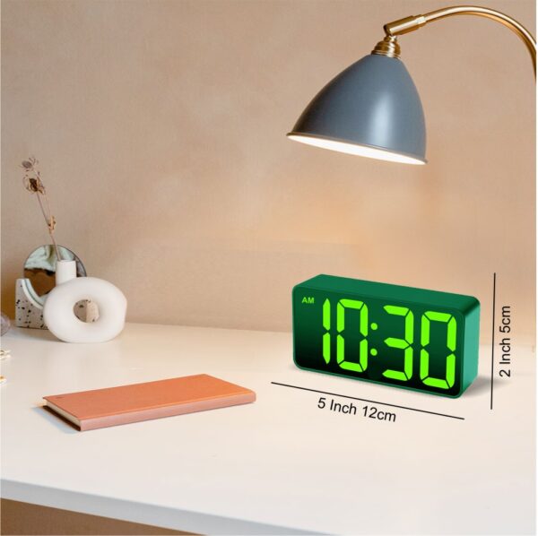 1 Inch Hour Minute Digital Table Clock - Green Size (12 x 5.5cm) 5 x 2 Inch - Image 2