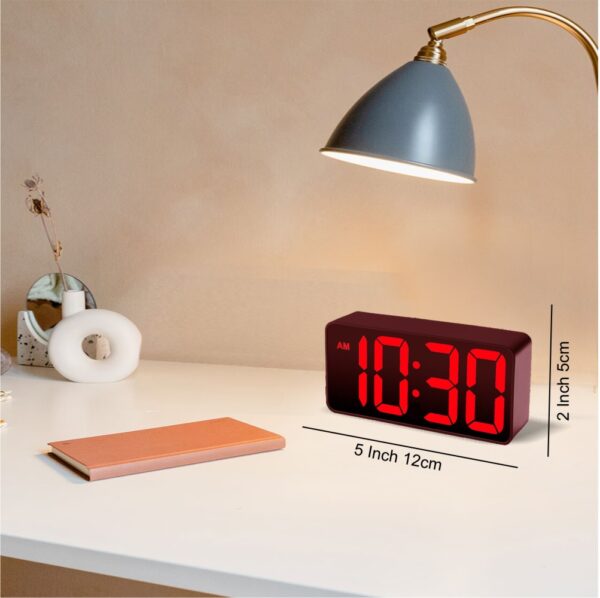 1 Inch Hour Minute Digital Table Clock - Red Size (12 x 5.5cm) 5 x 2 Inch - Image 2