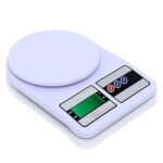 Digital Kitchen Food Scale 10kg Capacity - Electronic Weighing Machine with LCD Display for Baking, Cooking, and Multipurpose Use (White)