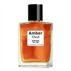 Aimani Amber Oud Perfume Spray for Women & Men – 24 Hour Long Lasting Fragrance – Exotic Warm Amber & Oud Scent – 50ml